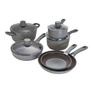 10 Piece, Aluminum Nonstick Cookware Set